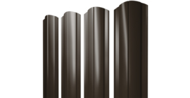 Штакетник Круглый фигурный 0.45 Drap RR 32 темно-коричневый