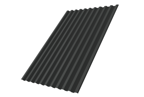 Профнастил С21R 0,5 Satin RAL 7016 антрацитово-серый