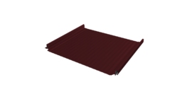 Кликфальц Pro Gofr Grand Line 0,5 Satin Matt с пленкой на замках RAL 3005 красное вино