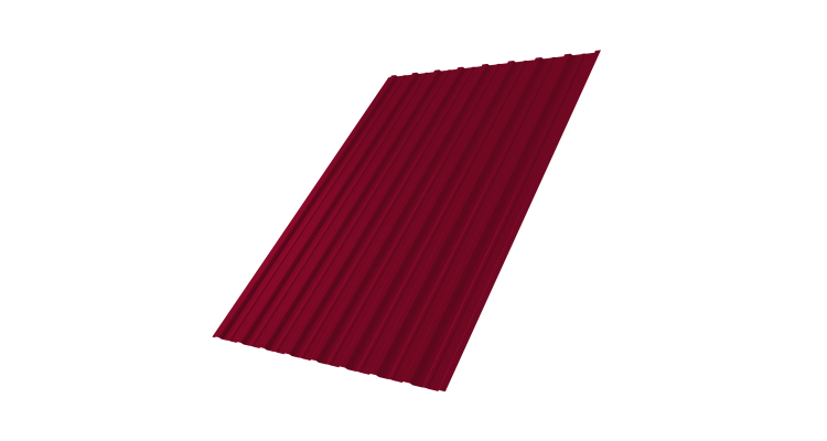 Профнастил С10A 0,45 PE RAL 3003 рубиново-красный