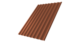 Профнастил С20R 0,5 Satin Matt TX RAL 8004 терракота