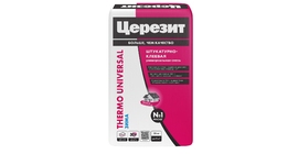 Клей Ceresit Thermo Universal для пенополистирольных и минераловатных плит Зима (25 кг)