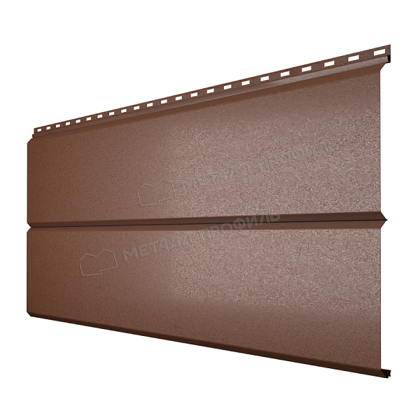 Сайдинг Металл Профиль Lбрус-XL-14х335 (VALORI-20-Brown-0.5)