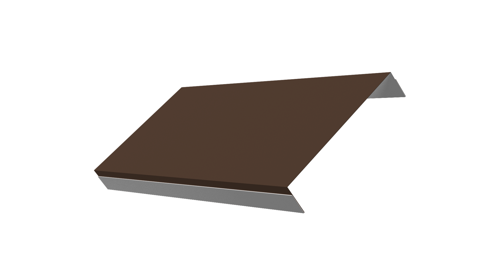 Ламель обратная 200 забора жалюзи Texas 0.5 Satin Matt TX RAL 8017 шоколад