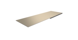 Планка финишная 48х25 0,5 Satin с пленкой RAL 1015 светлая слоновая кость (3м)
