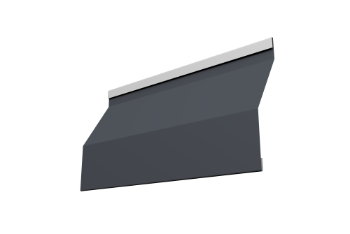 Ламель забора жалюзи Milan Slim 0,45 Drap TX RAL 7024 мокрый асфальт