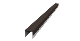 Планка вертикальная обратная для забора жалюзи Palermo 0,5 PurLite Matt RR 32 темно-коричневый (1,8м)