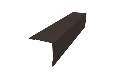 Планка завершающая 50х50 жалюзи Milan 0,5 Drap RR 32 темно-коричневый (2,5м)