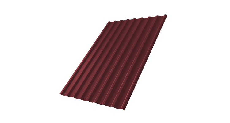 Профнастил С20R 0,45 PE-Double RAL 3005 красное вино